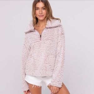 Thread & Supply Wubby Fleece Pullover Smoke Rose